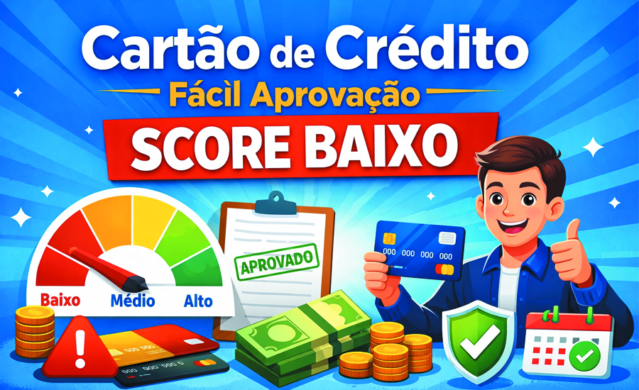 Cartão de Crédito Fácil Aprovação Score Baixo
